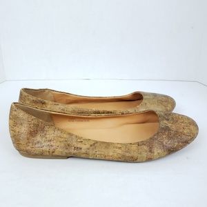 Kork Ease Size 10 NELLY Cork Upper Ballet Flats